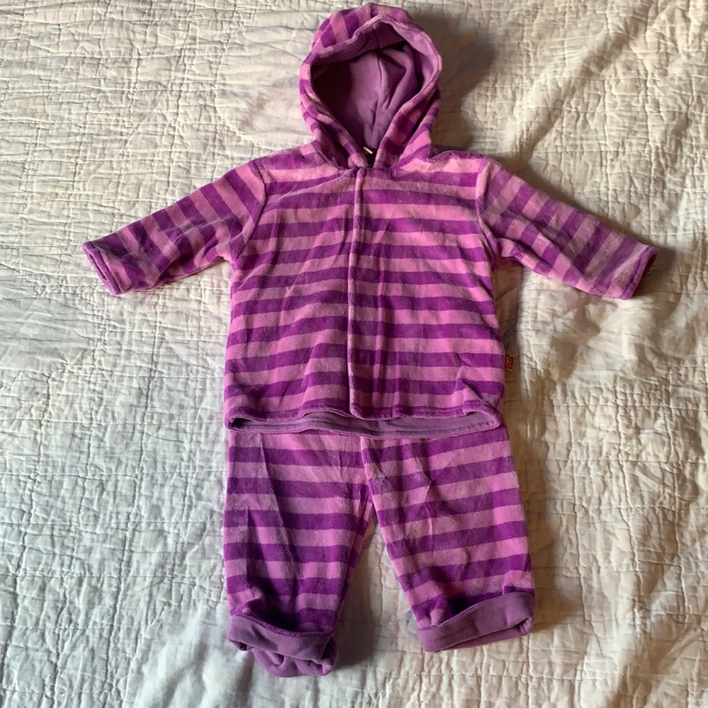 Magnetic winter warm up baby girls purple